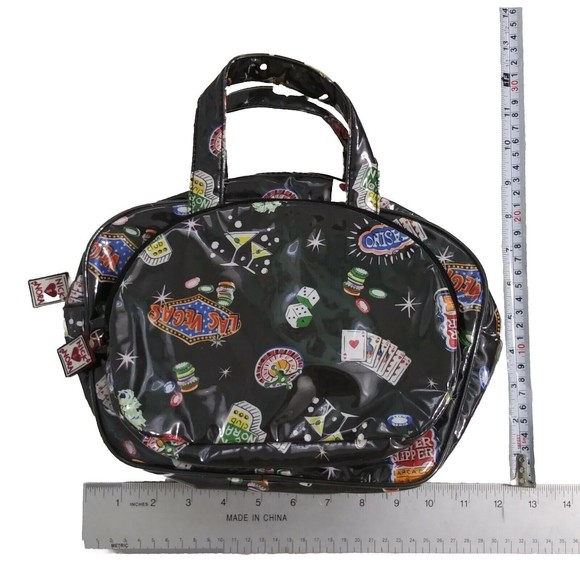 NICK & NORA Travel Las Vegas Bag Tote Cosmetic Set of 2 Casino Club - Picture 9 of 10